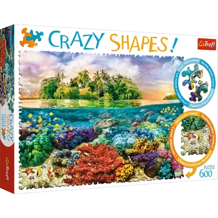 Puzzle Trefl 600 Crazy Shapes Tropikalna wyspa 111132