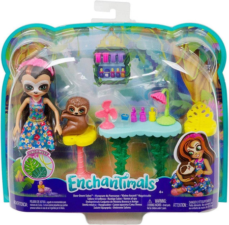 Enchantimals fcc62 lalka+zwierzątka zestaw