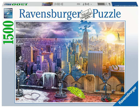 Puzzle Ravensburger 1500el Nowy Jork w lecie i zimie 160082