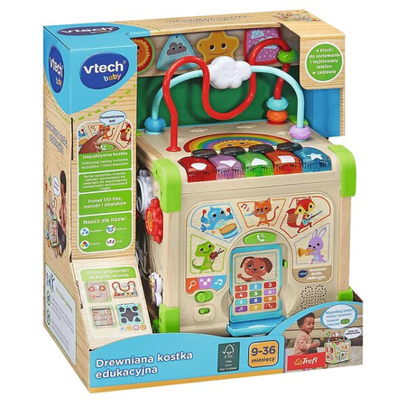 Vtech Drewniana Kostka Edukacyjna 625516