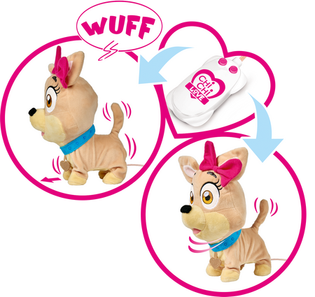 Chi Chi Piesek sterowany szczeka biega