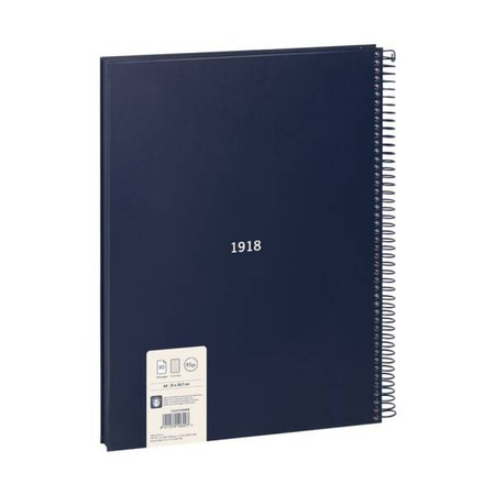 Zeszyt Notes na Spirali A4 w kratke 80k Niebieski 106227