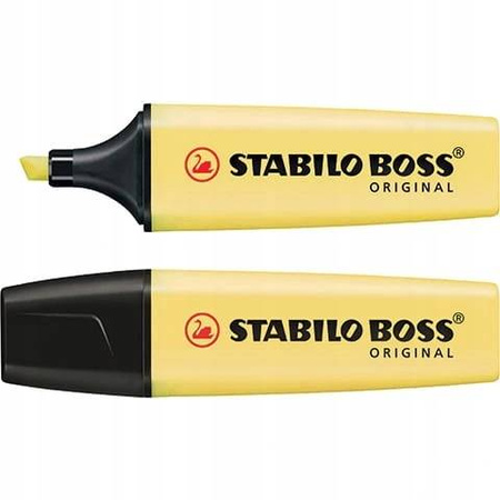 Zakreślacz stabilo boss pastel żółty