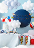 Balonowy topper na tort Samolot 29cm 032934