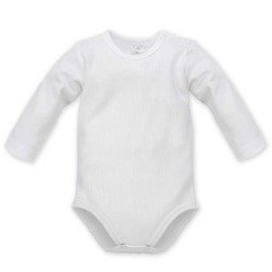 Body długi rękaw white 74 białe Pinokio