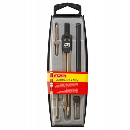 Herlitz Cyrkiel szkolny Zestaw 5el czarny 710305