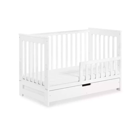 Klupś łóżeczko 120*60 iwo biały z szufladą  i barierką promocja