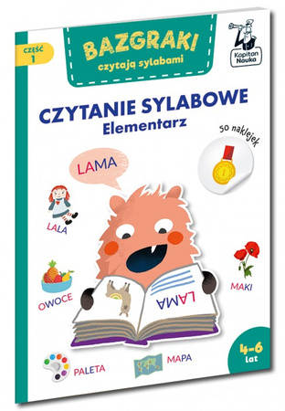 Książeczka Bazgraki Czytanie sylabowe Elementarz 4-6 lat 044010