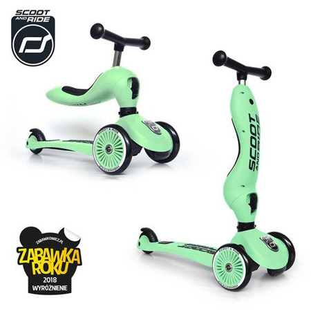 SCOOTANDRIDE Highwaykick 1 2w1 Jeździk i hulajnoga 1-5 lat Kiwi  963558
