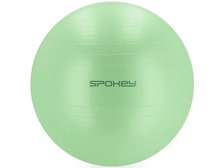 Piłka gimnastyczna z pompką 65cm Fitball zielona 436252