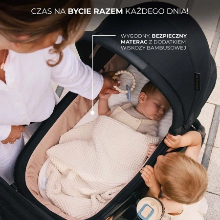 Kinderkraft  Nea 2 Midnight Black 2w1 926008 Wózek wielofunkcyjny