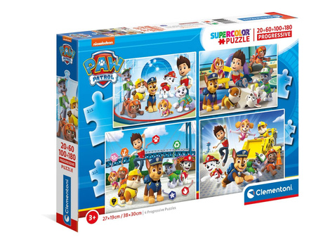 Clementoni Puzzle 20+60+100+180 Psi Patrol 214129