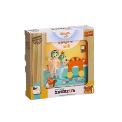 Trefl Książeczka drewniana Poznaj zwierzęta Bobaski i Miś 614985