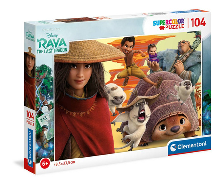 Clementoni puzzle 104 super kolor raya &the last dragon