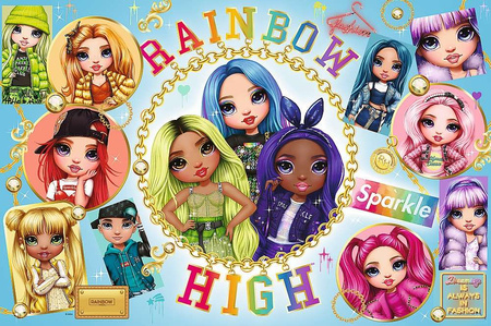 Puzzle Trefl 160 XL Kolorowe Rainbow High MGA 500271