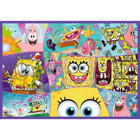 Puzzle Trefl 4x250 Szalony świat Sponge Boba 133424