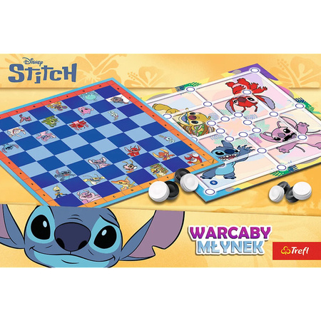 Gra Trefl Warcaby i Młynek Lilo & Stitch 027990