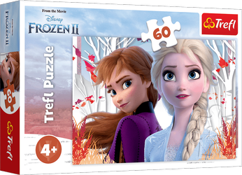 Puzzle Trefl 60 Zaczarowany świat Anny i Elsy Disney Frozen II