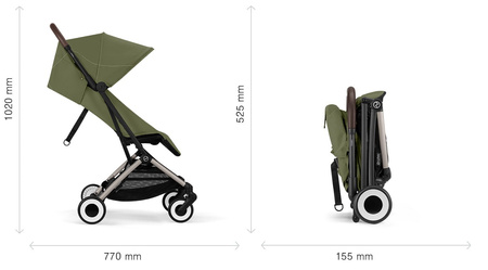 Cybex Orfeo TPE Chocolate Brown brown Wózek spacerowy