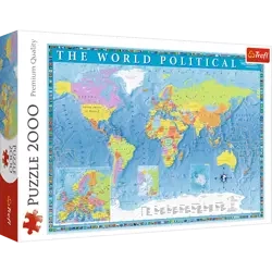 Puzzle Trefl 2000 Polityczna mapa świata