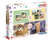Clementoni superkit memo+-domino+2xpuzzle 30 animals 