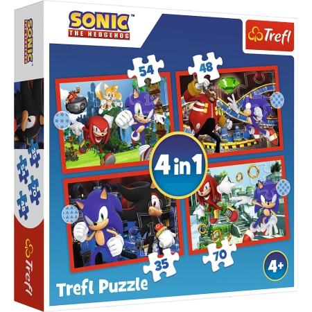 Puzzle Trefl 4w1 Przygody Sonica 346251