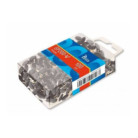 Pinezki czarne 100szt Tetis 028287 