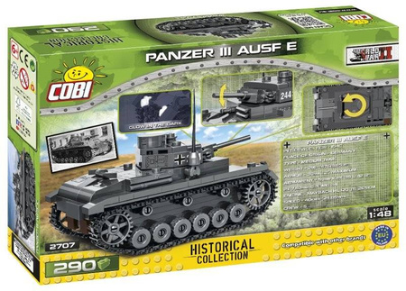 Cobi 2707 Historical Collection Panzer III AUSF E 290kl.