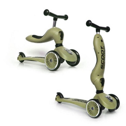 SCOOTANDRIDE Highwaykick 1 2w1 Jeździk i hulajnoga 1-5 lat Olive 000010