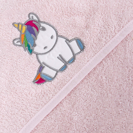 Ręcznik z kapturem unicorn 100x100 Ceba Baby