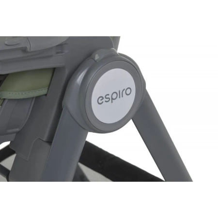 Espiro Penne 107 warm grey krzesełko do karmienia na kółkach 800792