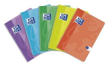 Oxford sweet zeszyt  a5 - miękka kartonowa okładka - zszywki - linia 9 mm z marginesem - 32 kartki - miks kolorów