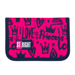 Piórnik dwuklapkowy bez wyposażenia pc-03 stright love/love mkmk