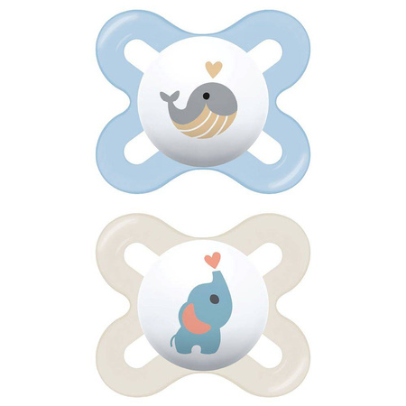 Mam Baby Smoczek uspokajający 2 szt Start Silky 0-2m Better Together Boy 831164