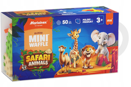 Mini Waffle Animals Safari 50 el. 907092