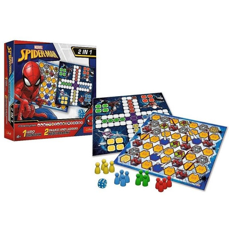 Gra Trefl 2w1 Chińczyk/Węże i drabiny Spider-Man 024197