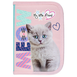 PIÓRNIK DWUKLAPKOWY BEZ WYPOSAŻENIA MY LITTLE FRIEND FLUFFY KITTY 687044