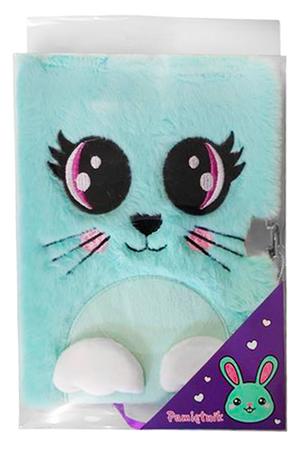 PAMIĘTNIK Z KŁÓDKĄ 3D WŁOCHACZ A5 96K MY LITTLE FRIEND RABBIT 686979