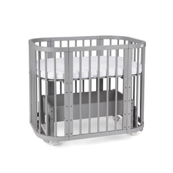 Waldin Łóżeczko 5w1 z funkcją kołyski SZARE