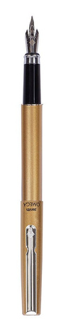 Kpl omega metalic w etui (pióro wieczne na naboje+dług)astra