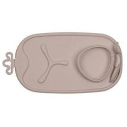 B.Box roll + go Zwijana mata BLW do nauki samodzielnego jedzenia dla dzieci latte 002178