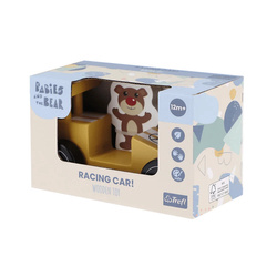 Trefl Zabawka drewniana Racing car ORANGE 616965