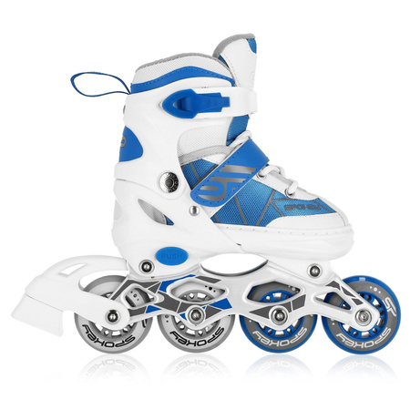 Rolki regulowane dziecięce spokey tony roz.34-37 white/blue
