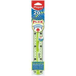 Linijka flex elastyczna 20cm gum.uchwyt maped /niebieskie,zielone/441201