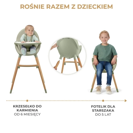 Kinderkraft Fini 2 Green Krzesełko do karmienia 924516