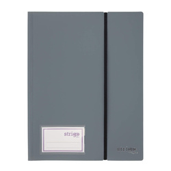 Strigo Album ofertowy A4 20 koszulek z gumką szary 854973