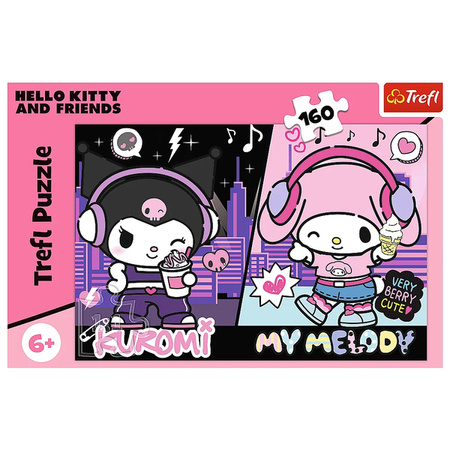 Puzzle Trefl 160 Kuromi rządzi Hello Kitty 1543306
