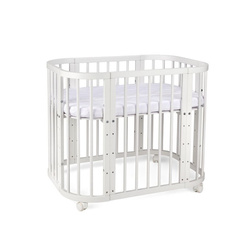 Waldin Łóżeczko 5w1 z materacykiem Biały