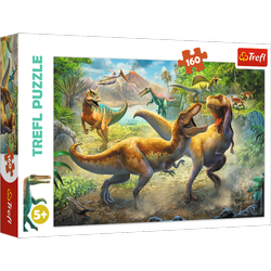 Puzzle trefl 160 walczące tyranozaury