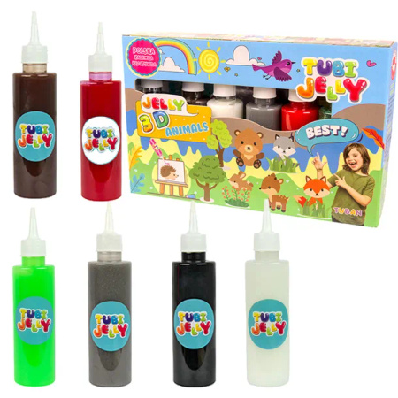 Tuban Zestaw Tubi Jelly 6 kolorów Zwierzątka 033262